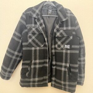 Broken Promises Black Plaid Men's/ Women’s  Jacket